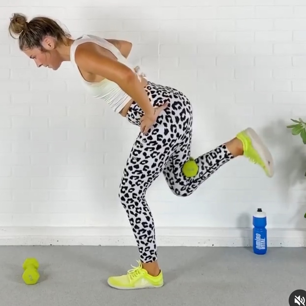 Ryderwear Black/White Leopard Leggings